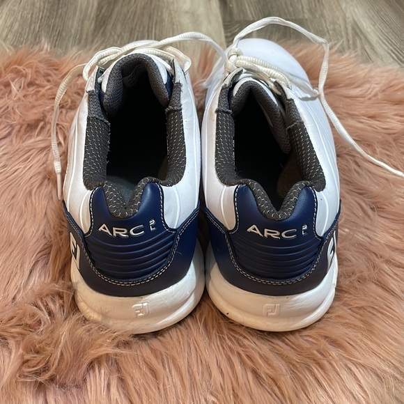 FootJoy White Arc Golf Shoes Size 8 - Picture 6 of 9